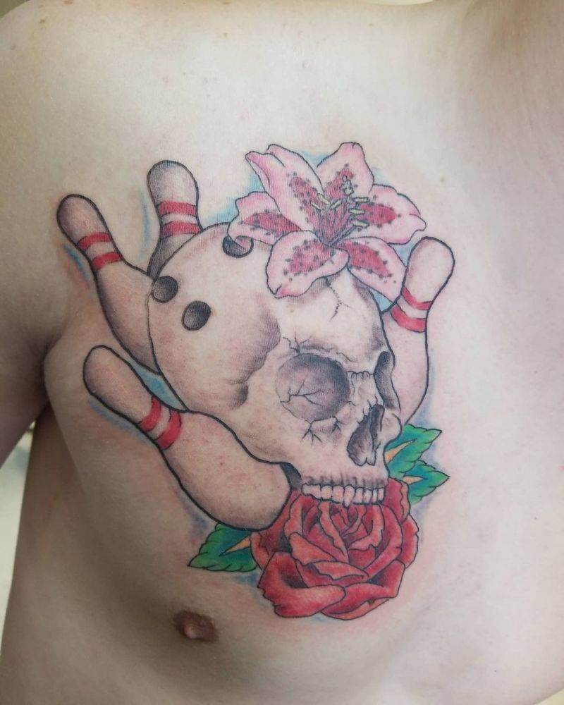 30 Bowling Tattoos Remind You to Relax