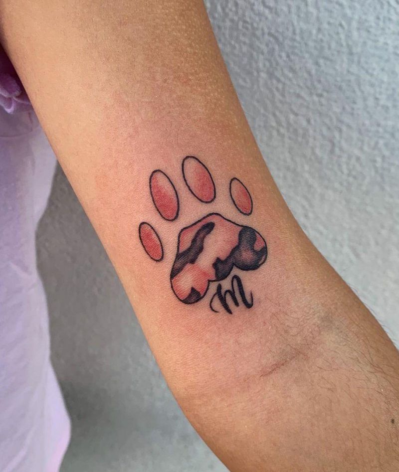 30 Cute Cat Paw Tattoos You Must Love