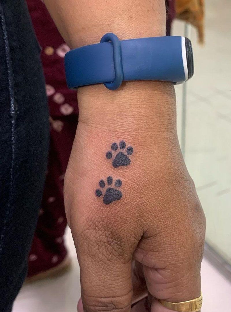 30 Cute Dog Paw Tattoos You Will Love