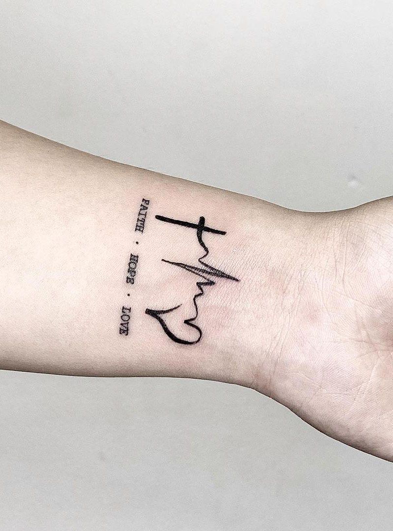 30 Pretty Faith Hope Love Tattoos You Must Try