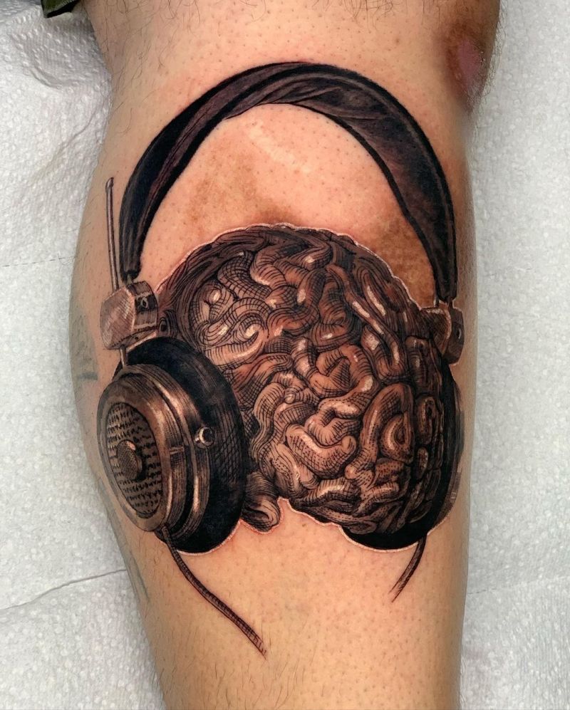 30 Pretty Headphones Tattoos You Will Love