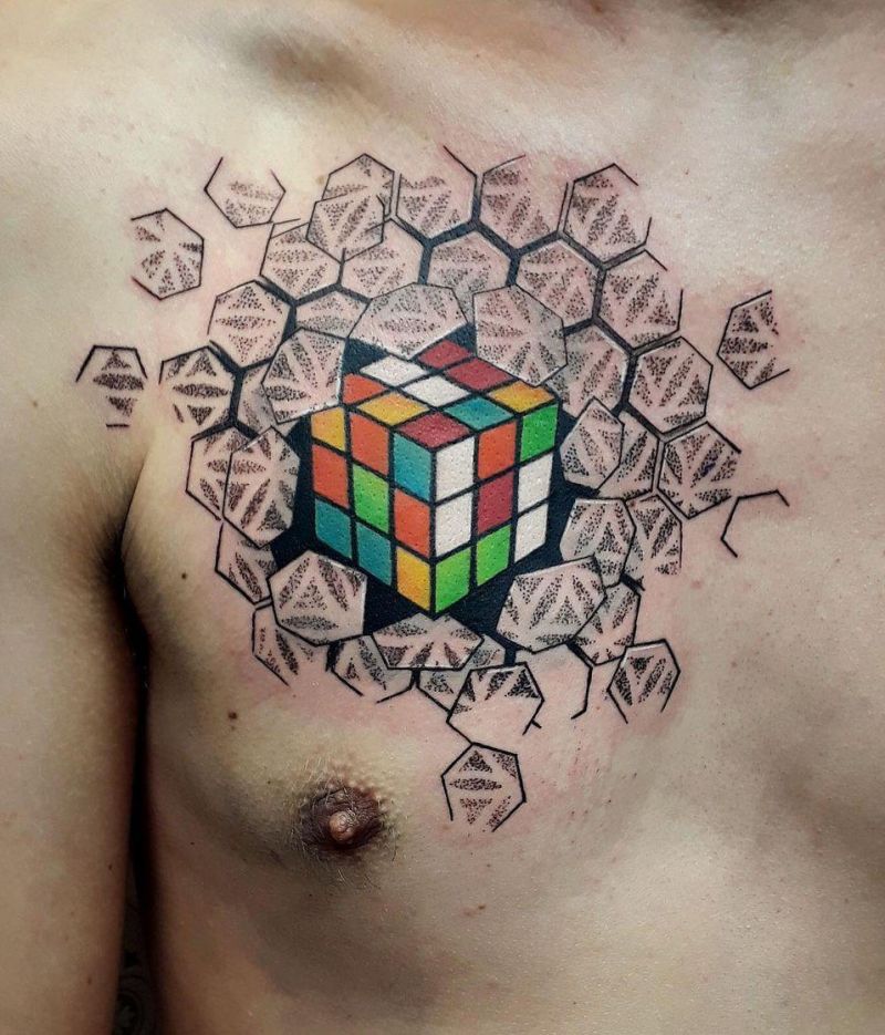 30 Great Rubik's Cube Tattoos You Can Copy