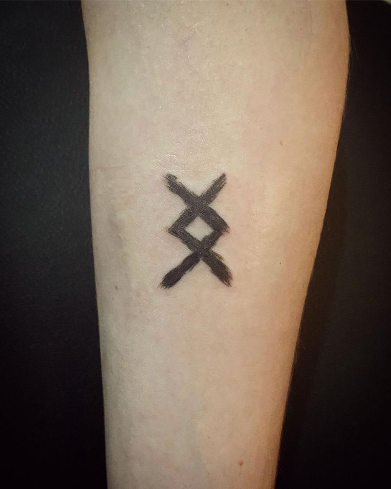 30 Mysterious Rune Tattoos Improve Your Temperament