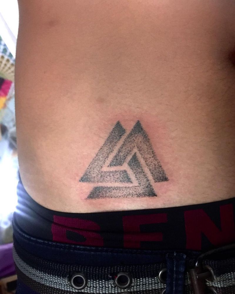 30 Pretty Valknut Tattoos to Inspire You