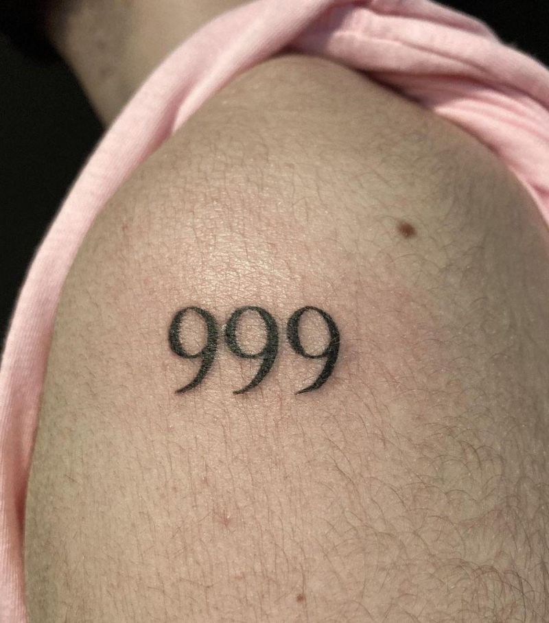 29 Pretty 999 Tattoos to Inspire You