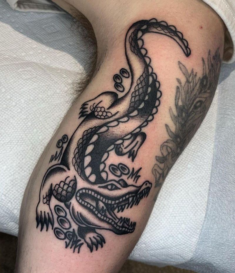 30 Pretty Alligator Tattoos You Must Try