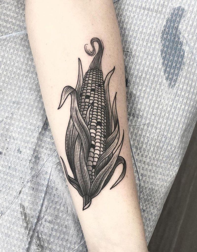 30 Pretty Corn Tattoos You Can Copy