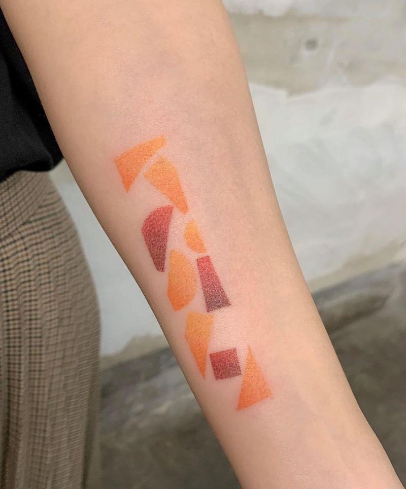 10 Pretty Tangram Tattoos You Must Try