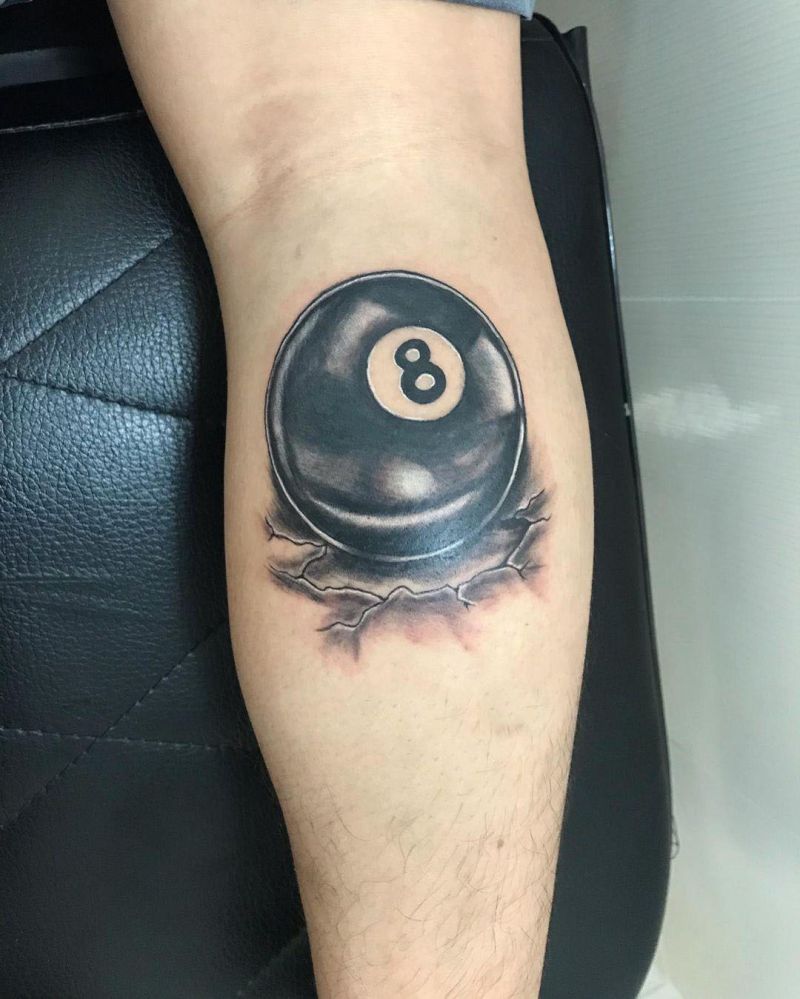 30 Pretty Billiard Tattoos You Will Love