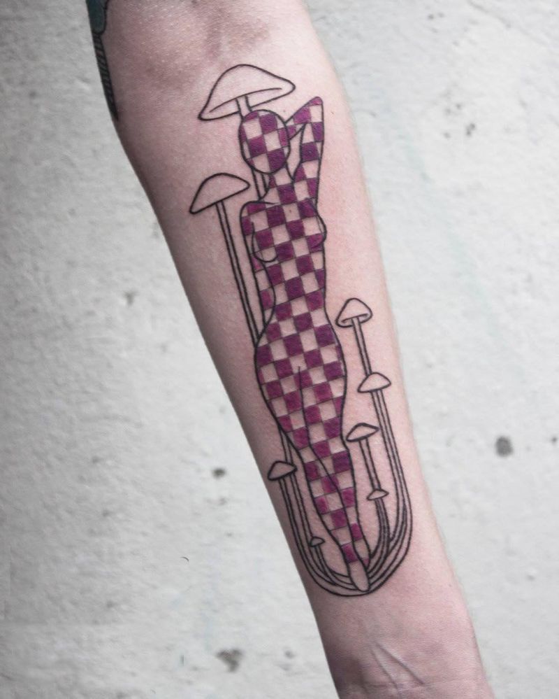 17 Checkered Tattoos Give You Unexpected Feeling