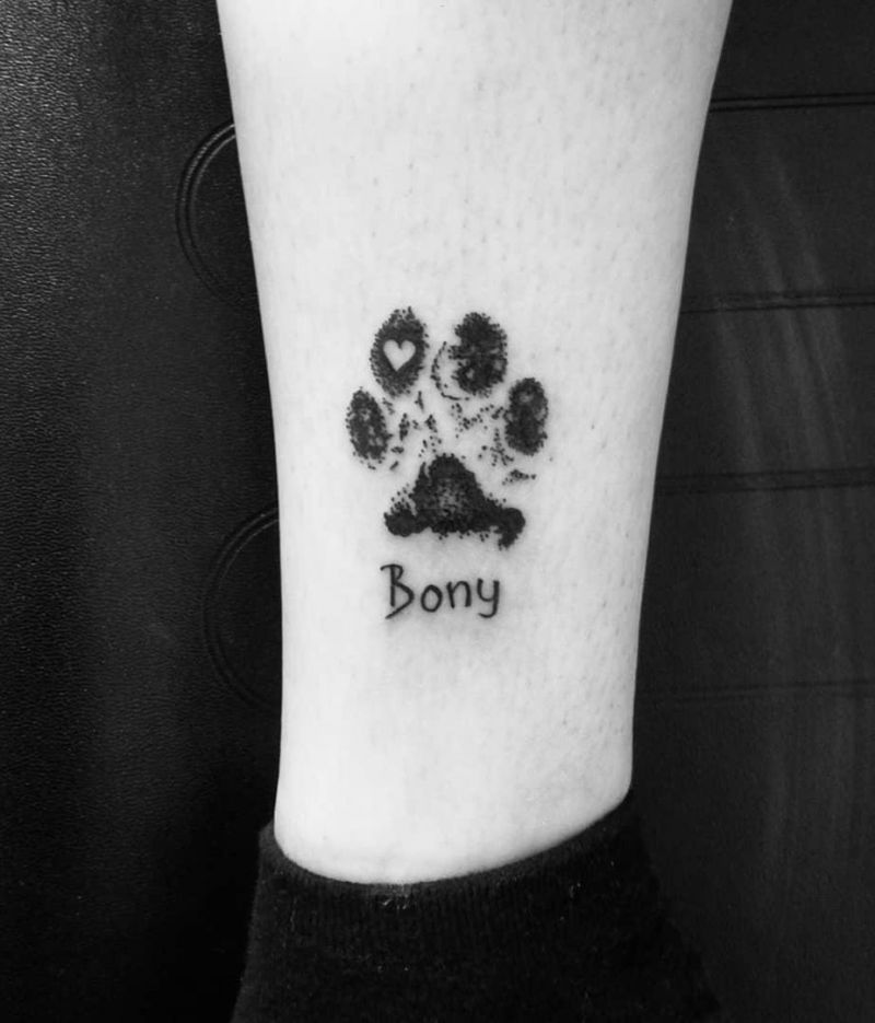 30 Cute Dog Paw Tattoos You Will Love