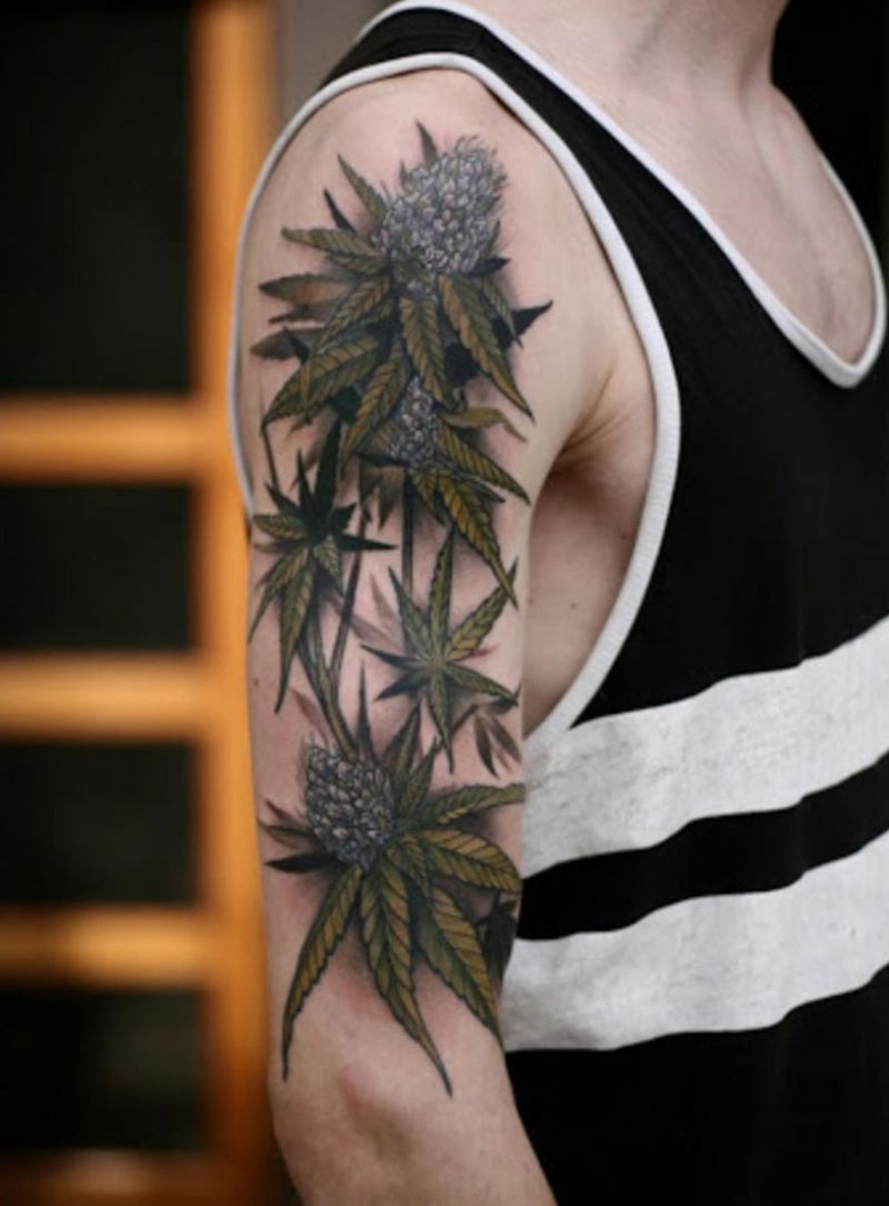 30 Pretty Hemp Tattoos You Must Love