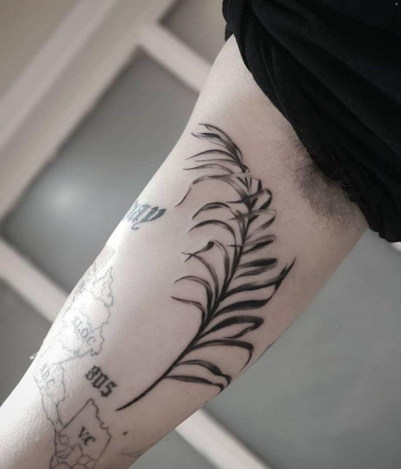 30 Pretty Palm Leaf Tattoos to Inspire You