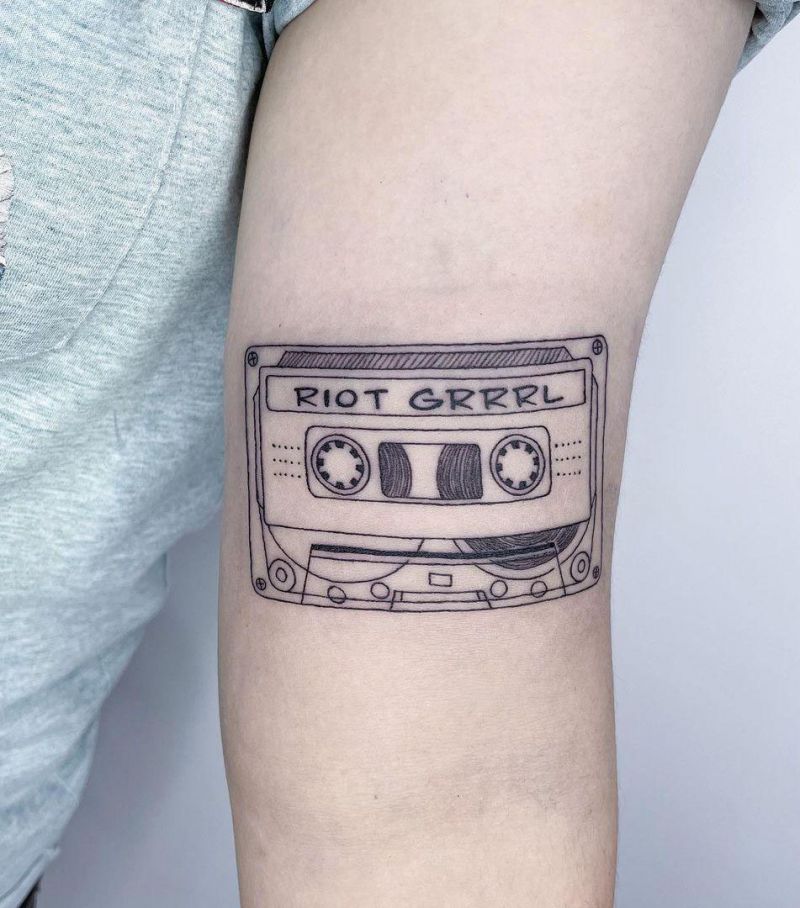 30 Pretty Tape Tattoos You Will Love