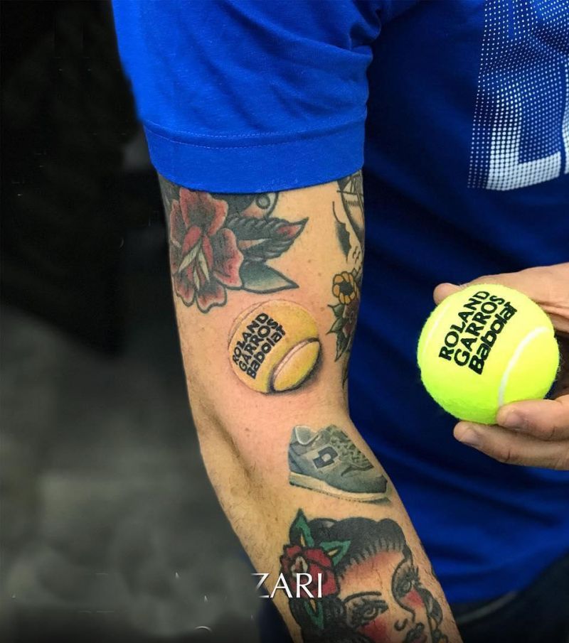 30 Pretty Tennis Tattoos to Inspire You