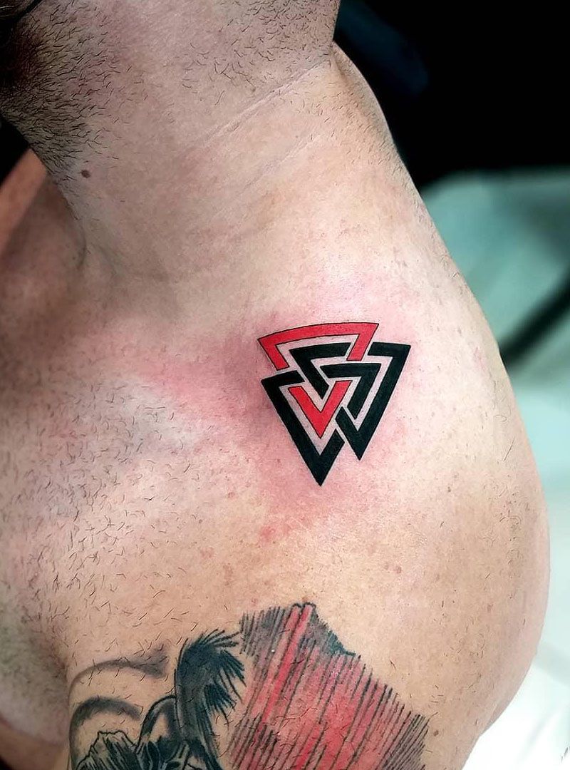 30 Pretty Valknut Tattoos to Inspire You