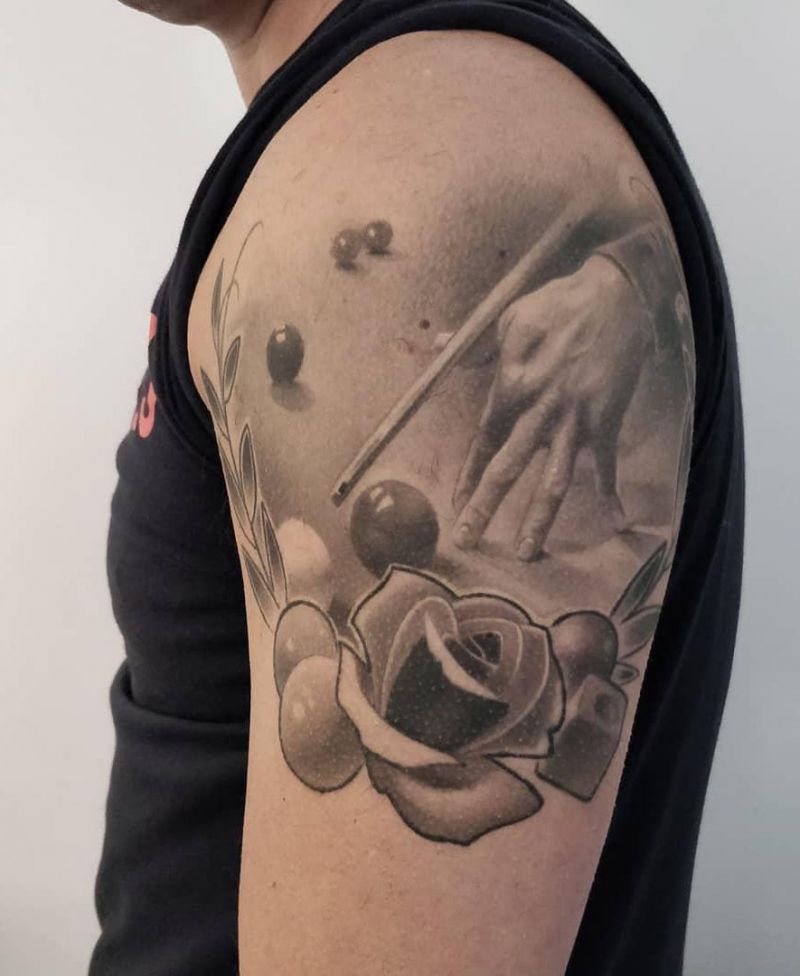 30 Pretty Billiard Tattoos You Will Love