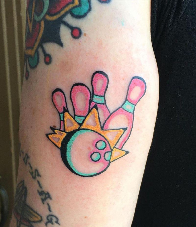 30 Bowling Tattoos Remind You to Relax