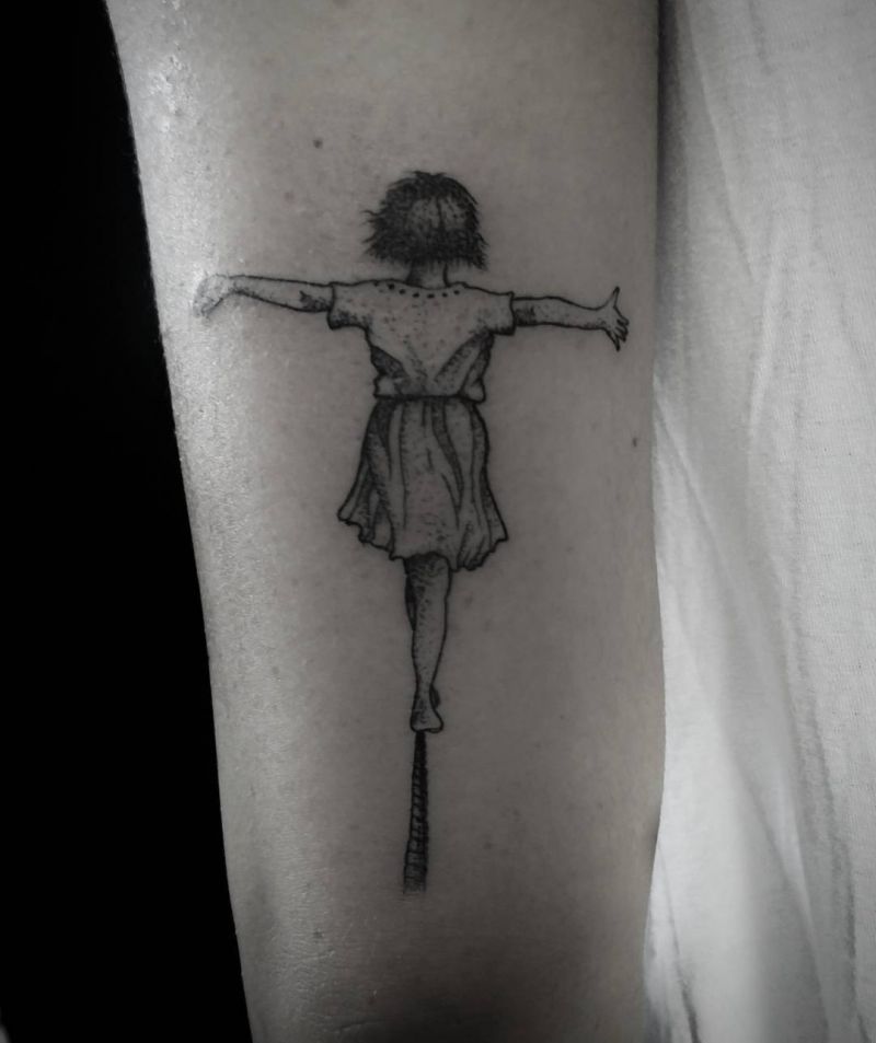 30 Tightrope Walker Tattoos Make You Attractive