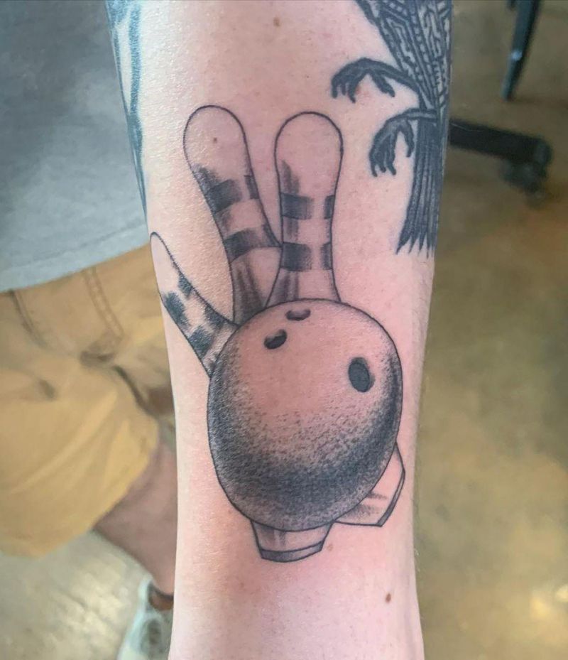 30 Bowling Tattoos Remind You to Relax