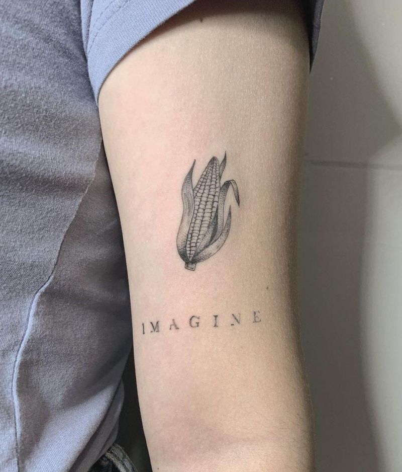 30 Pretty Corn Tattoos You Can Copy