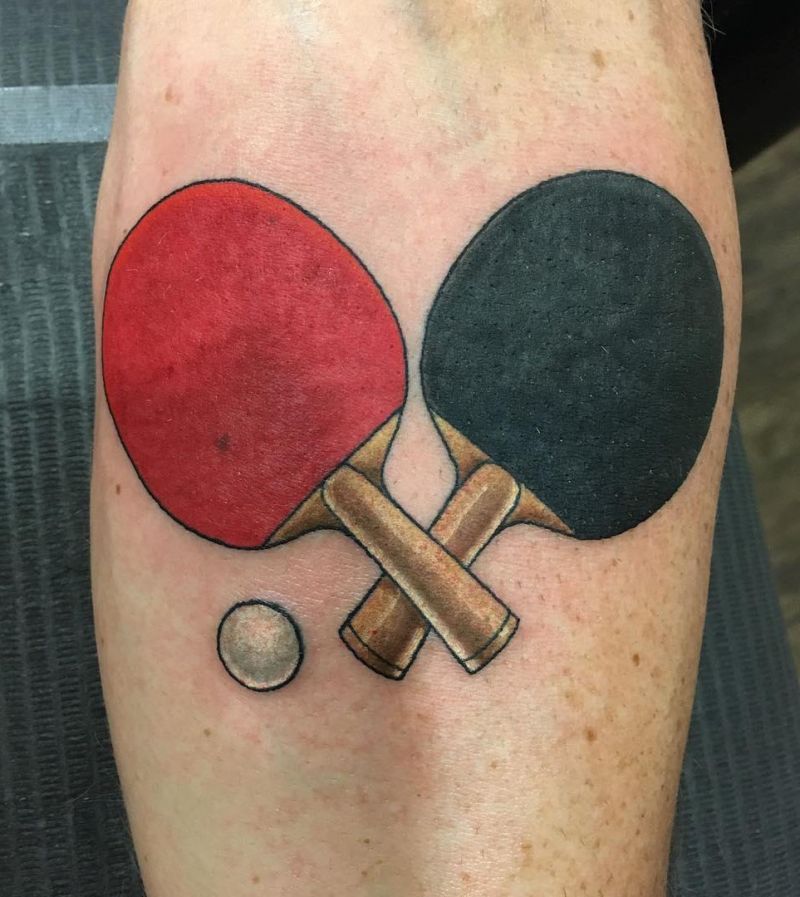 22 Great Pingpong Tattoos to Inspire You