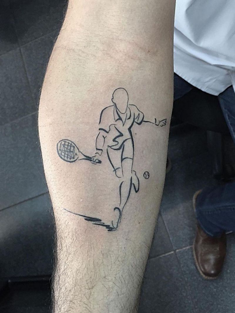 30 Pretty Tennis Tattoos to Inspire You