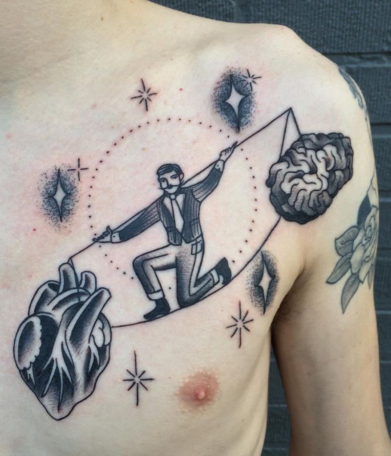 30 Tightrope Walker Tattoos Make You Attractive