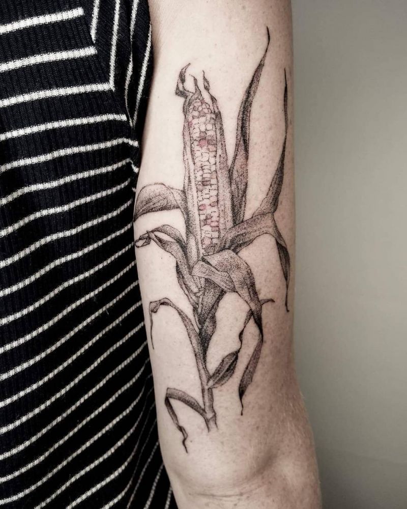 30 Pretty Corn Tattoos You Can Copy