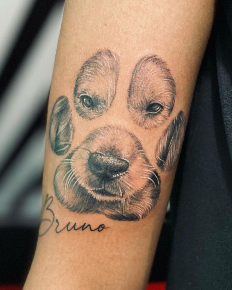 30 Cute Dog Paw Tattoos You Will Love