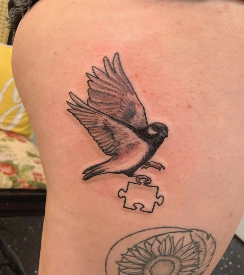 30 Cute Finch Tattoos You Must Love