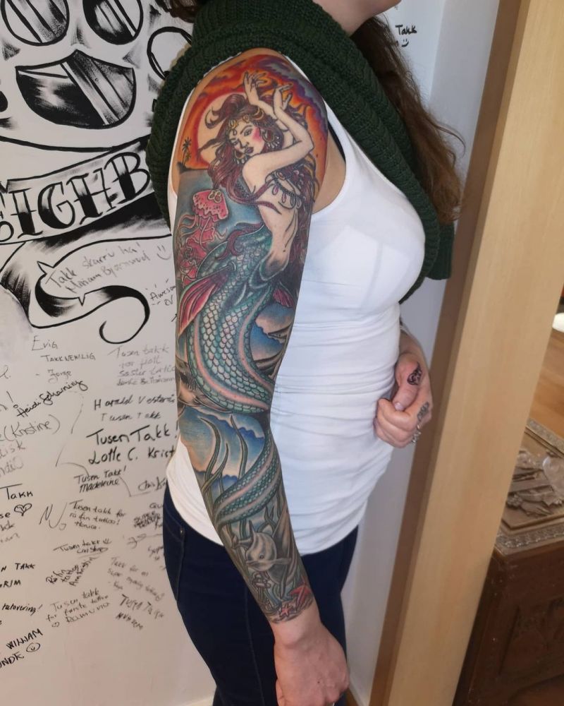 30 Elegant Sleeve Tattoos Make You Charming