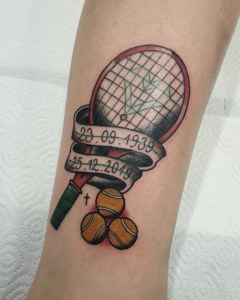 30 Pretty Tennis Tattoos to Inspire You