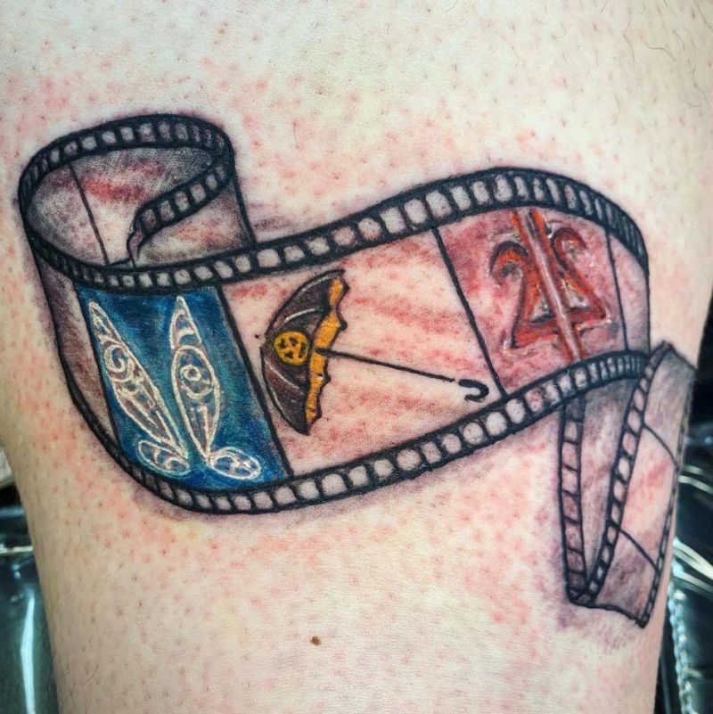 27 Pretty Film Strip Tattoos You Must Love