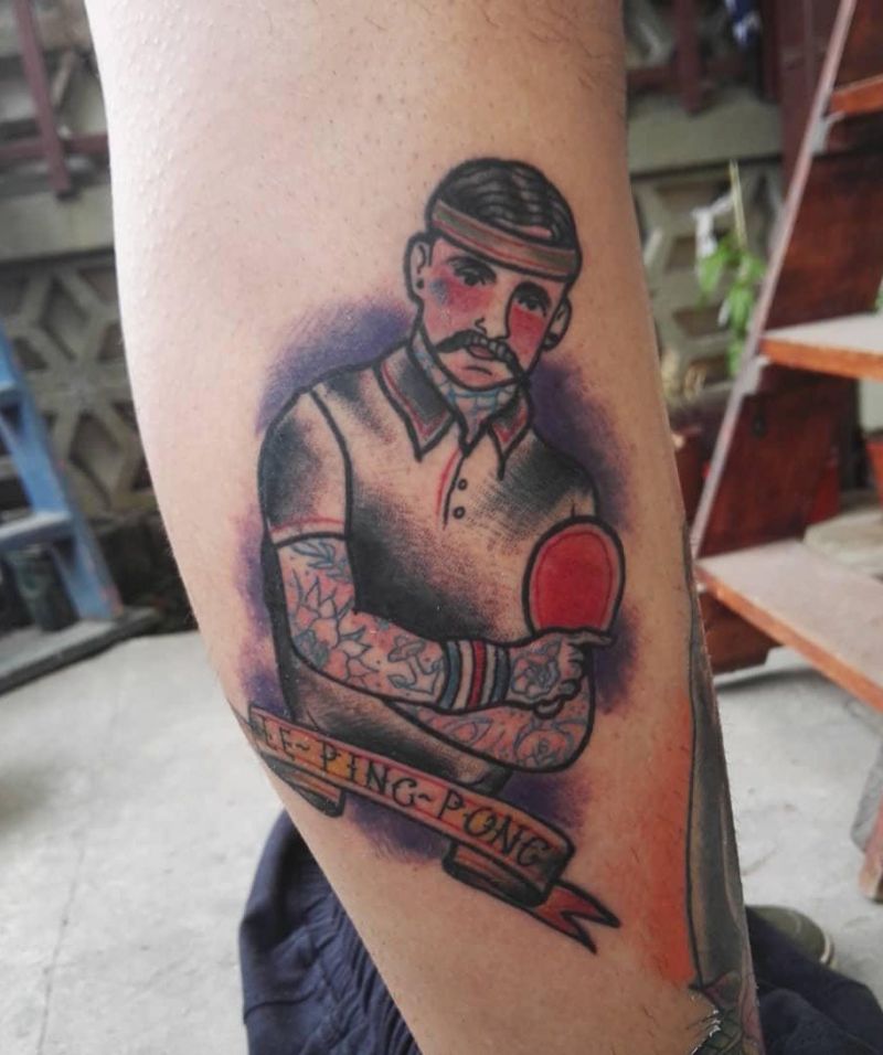 22 Great Pingpong Tattoos to Inspire You