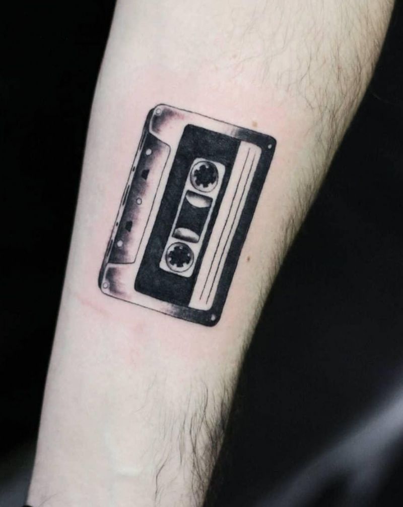 30 Pretty Tape Tattoos You Will Love