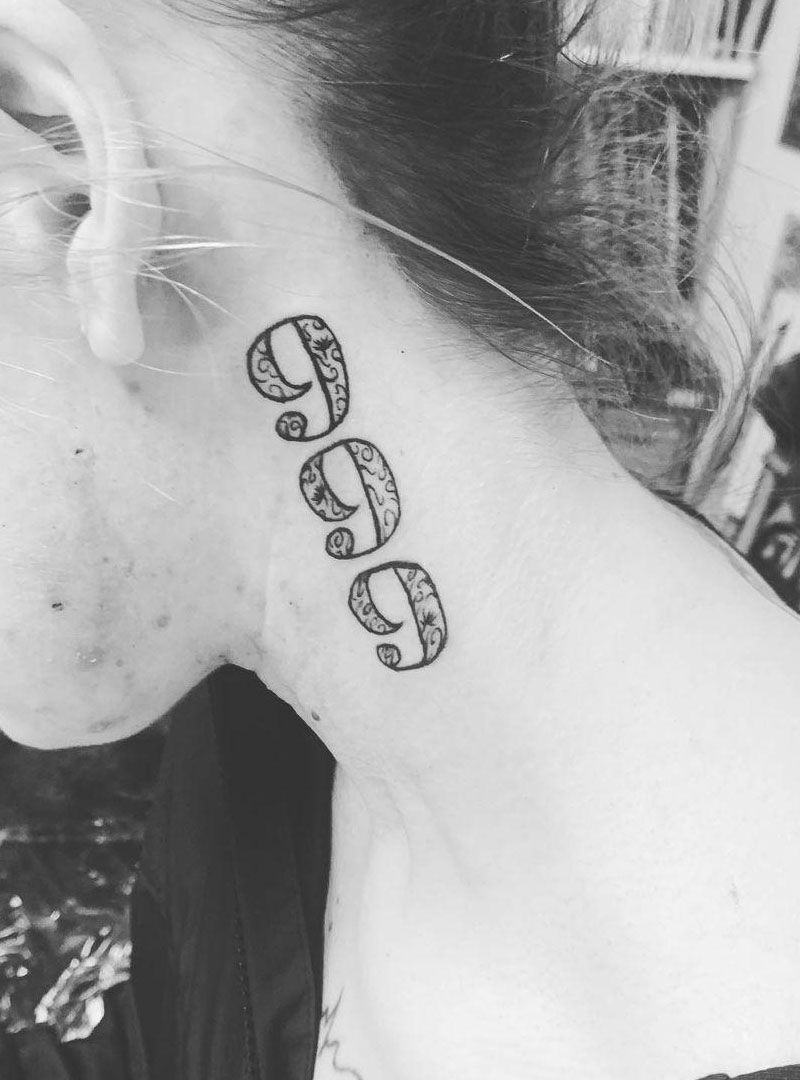 29 Pretty 999 Tattoos to Inspire You