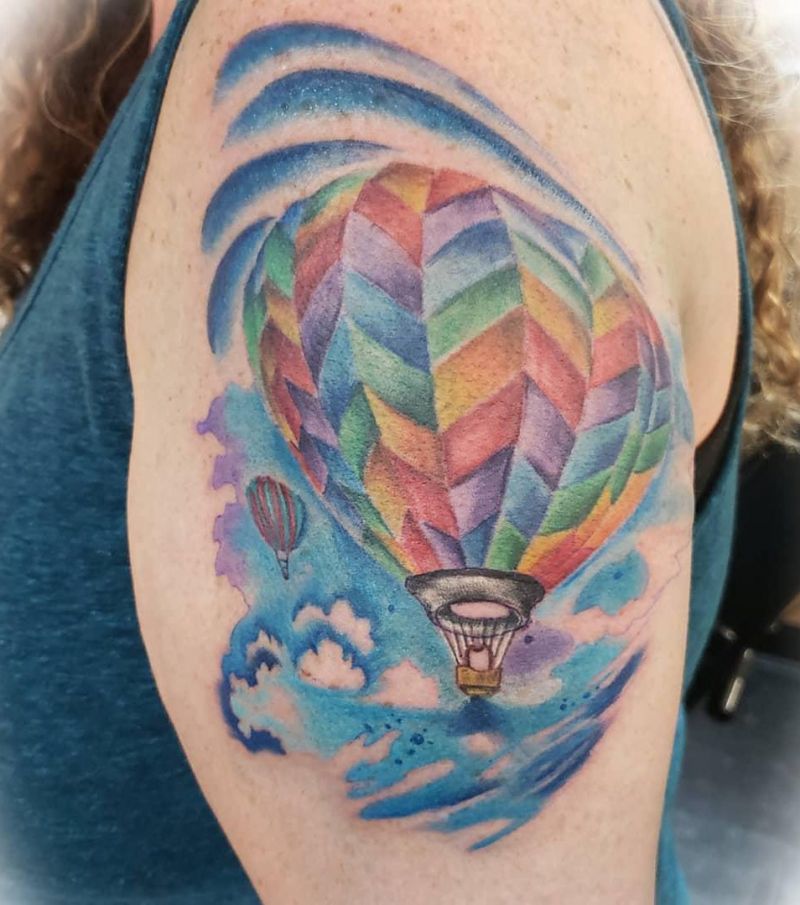 30 Pretty Airship Tattoos to Inspire You