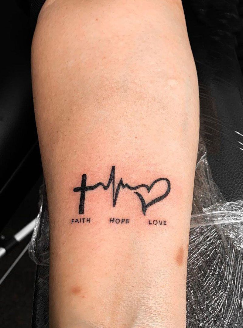 30 Pretty Faith Hope Love Tattoos You Must Try