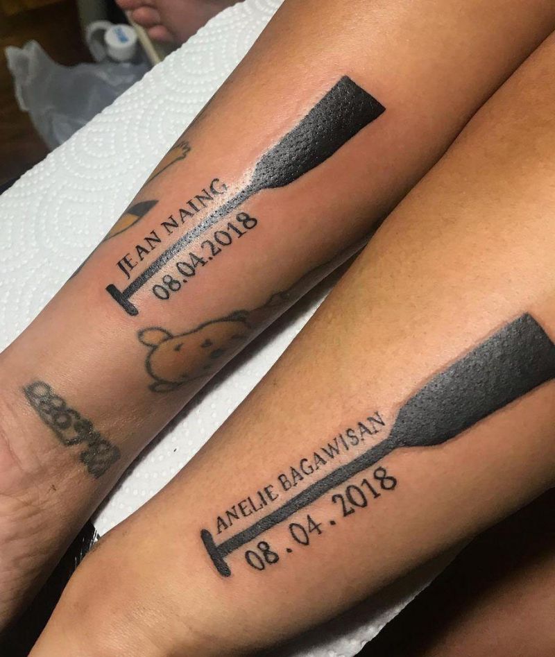 30 Pretty Paddle Tattoos Make You Attractive