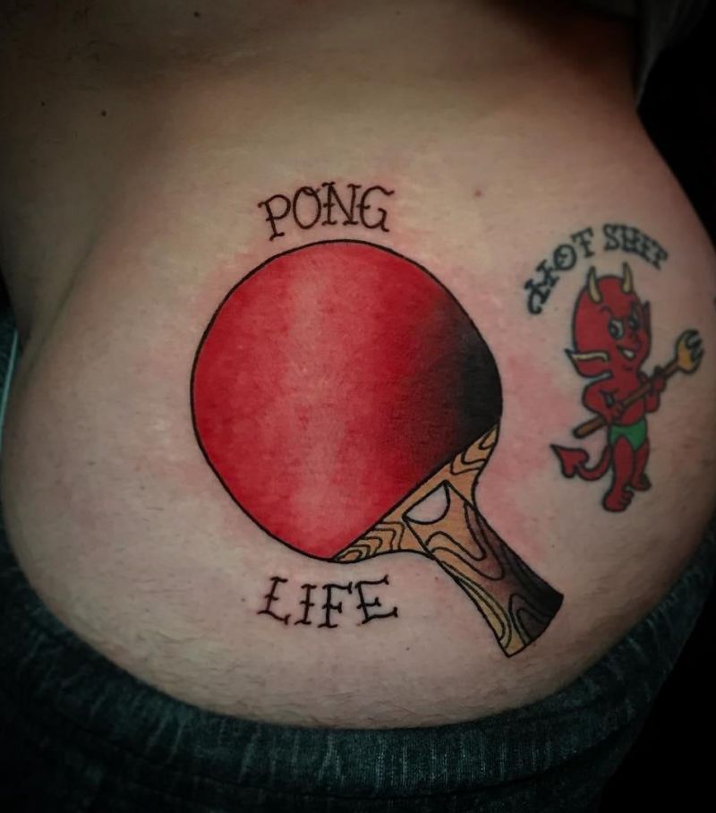 22 Great Pingpong Tattoos to Inspire You