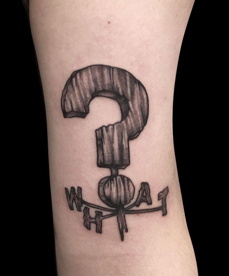 30 Pretty Question Mark Tattoos You Can Copy