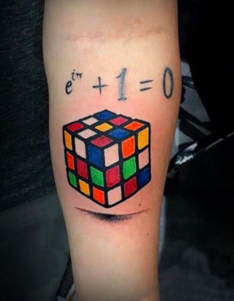 30 Great Rubik's Cube Tattoos You Can Copy