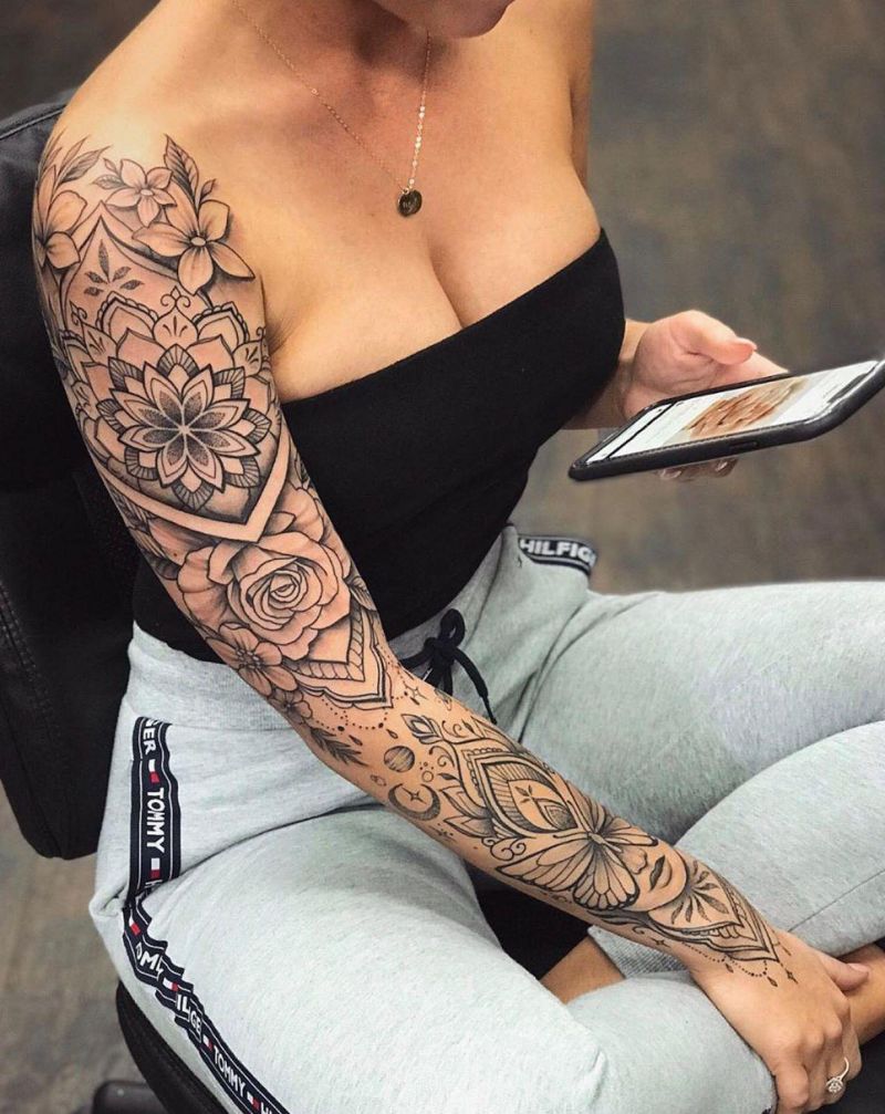 30 Elegant Sleeve Tattoos Make You Charming