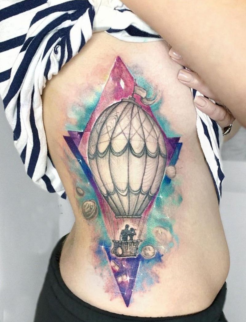 30 Pretty Airship Tattoos to Inspire You