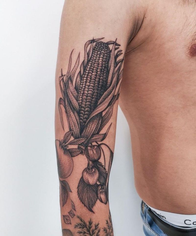 30 Pretty Corn Tattoos You Can Copy