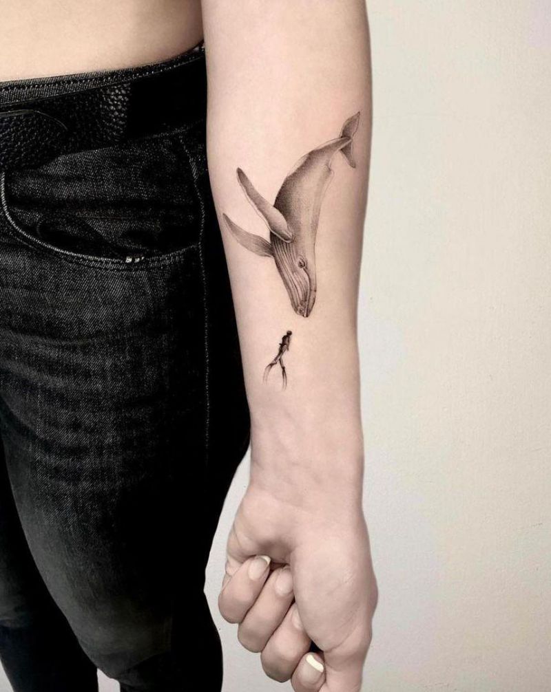 30 Creative Diver Tattoos You Can Copy