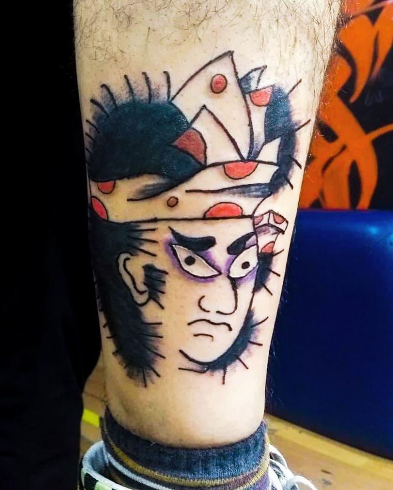 30 Pretty Kabuki Tattoos You Can Copy