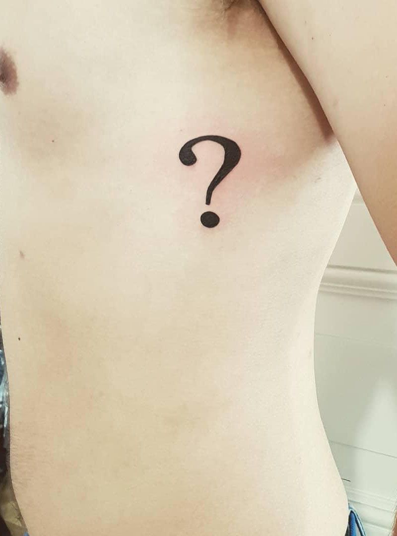 30 Pretty Question Mark Tattoos You Can Copy