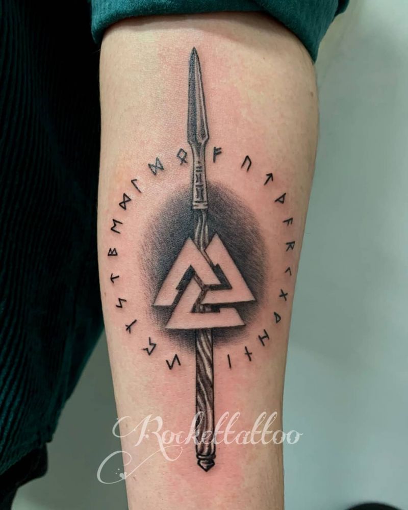 30 Pretty Valknut Tattoos to Inspire You